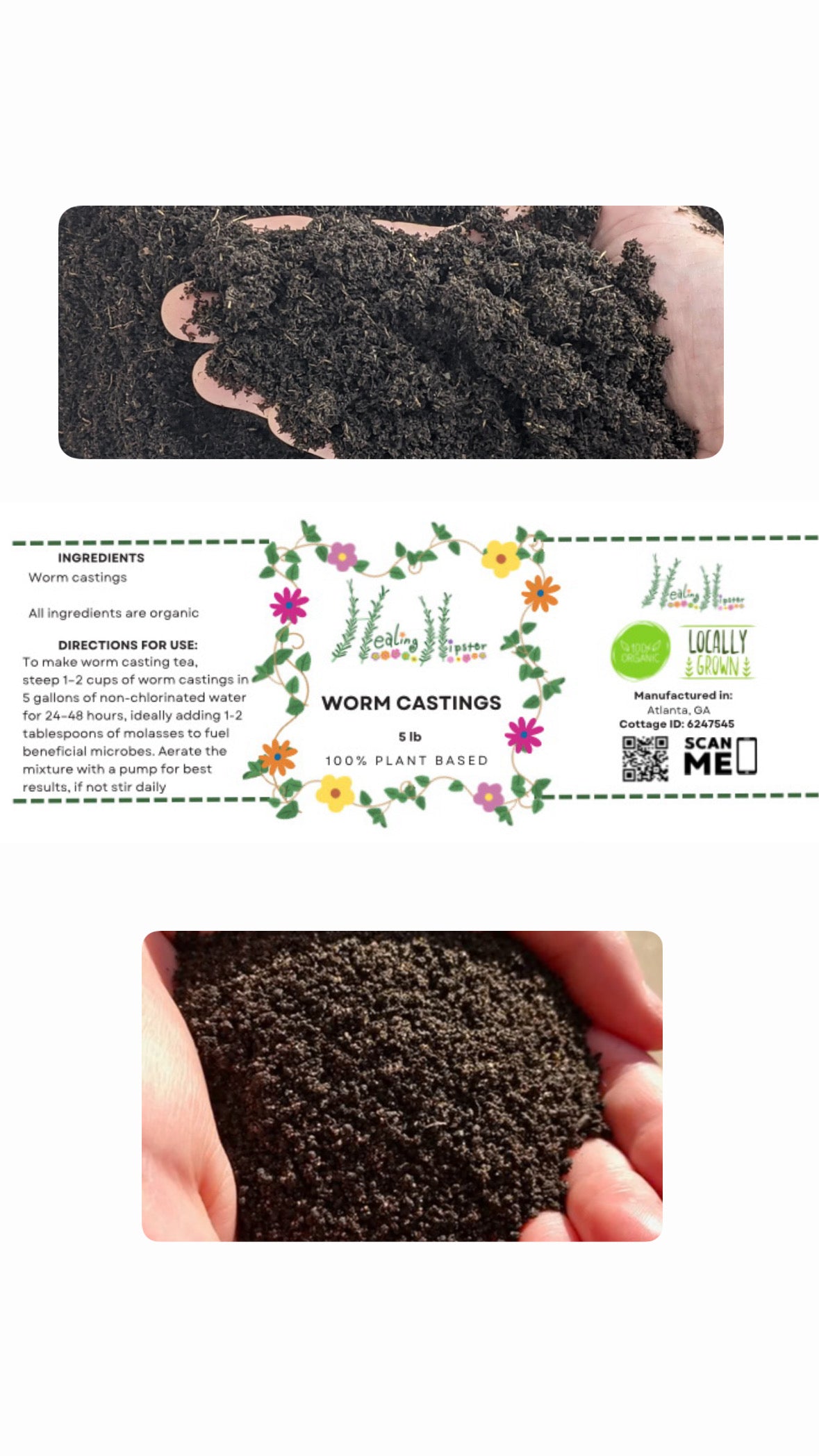 Worm castings